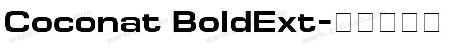 Coconat BoldExt字体转换